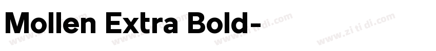 Mollen Extra Bold字体转换